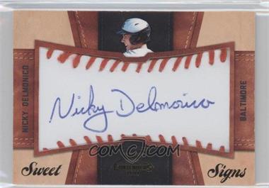 2011 Playoff Contenders - Sweet Signs #10 - Nicky Delmonico /99