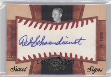 2011 Playoff Contenders - Sweet Signs #43 - Red Schoendienst /35