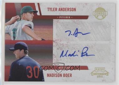 2011 Playoff Contenders - Winning Combos - Signatures #16 - Madison Boer, Tyler Anderson /110
