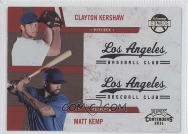 2011 Playoff Contenders - Winning Combos #21 - Clayton Kershaw, Matt Kemp