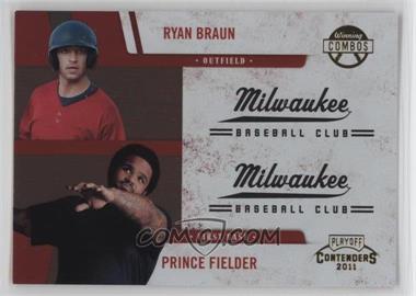 2011 Playoff Contenders - Winning Combos #22 - Prince Fielder, Ryan Braun