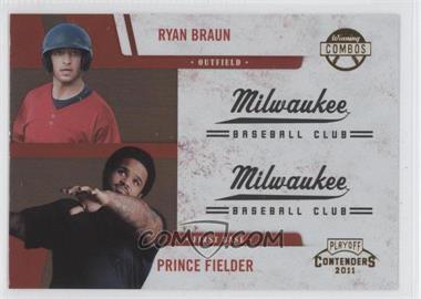 2011 Playoff Contenders - Winning Combos #22 - Prince Fielder, Ryan Braun