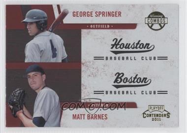 2011 Playoff Contenders - Winning Combos #4 - George Springer, Matt Barnes