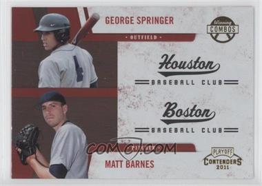 2011 Playoff Contenders - Winning Combos #4 - George Springer, Matt Barnes