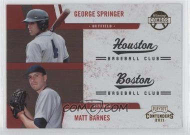 2011 Playoff Contenders - Winning Combos #4 - George Springer, Matt Barnes