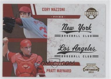 2011 Playoff Contenders - Winning Combos #9 - Cory Mazzoni, Pratt Maynard