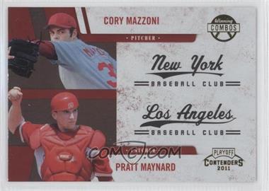 2011 Playoff Contenders - Winning Combos #9 - Cory Mazzoni, Pratt Maynard