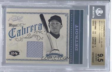 2011 Playoff Prime Cuts - [Base] - Century Silver Materials #34 - Miguel Cabrera /49 [BGS 9.5 GEM MINT]