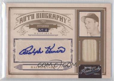 2011 Playoff Prime Cuts - Biography Materials - Auto #5 - Autographed - Ralph Kiner /49
