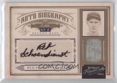 2011 Playoff Prime Cuts - Biography Materials - Autographs #6 - Red Schoendienst /49