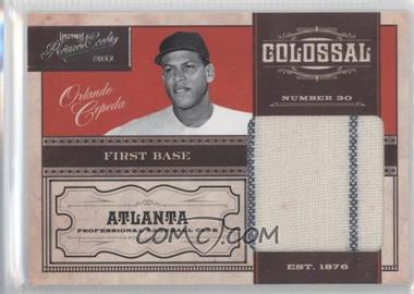 2011 Playoff Prime Cuts - Colossal Materials #19 - Orlando Cepeda /49