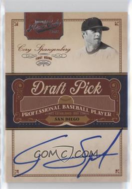 2011 Playoff Prime Cuts - Draft Pick Signatures #CS - Cory Spangenberg /249 [EX to NM]