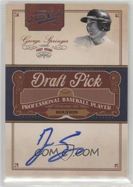 2011 Playoff Prime Cuts - Draft Pick Signatures #GS - George Springer /249