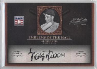 2011 Playoff Prime Cuts - Emblems of the Hall - Signatures #6 - George Kell /49