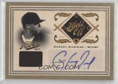 2011 Playoff Prime Cuts - Hats Off Materials - Signatures #11 - Hanley Ramirez /5 [EX to NM]