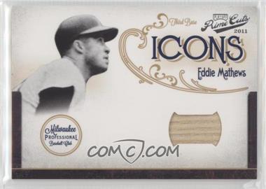 2011 Playoff Prime Cuts - Icons - Materials Bats #8 - Eddie Mathews /99