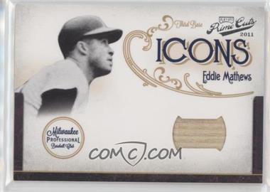 2011 Playoff Prime Cuts - Icons - Materials Bats #8 - Eddie Mathews /99