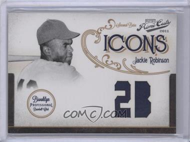 2011 Playoff Prime Cuts - Icons - Position Materials #1 - Jackie Robinson /25