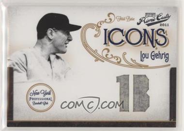 2011 Playoff Prime Cuts - Icons - Position Materials #2 - Lou Gehrig /10