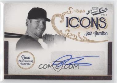 2011 Playoff Prime Cuts - Icons - Signatures #26 - Josh Hamilton /25