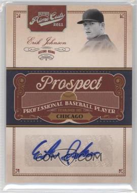 2011 Playoff Prime Cuts - Prospect Signatures - Century Silver #EJ - Erik Johnson /99