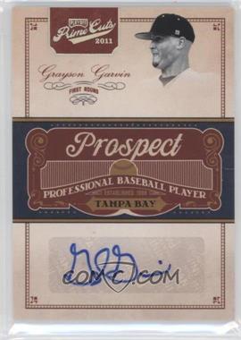 2011 Playoff Prime Cuts - Prospect Signatures - Century Silver #GG - Grayson Garvin /99