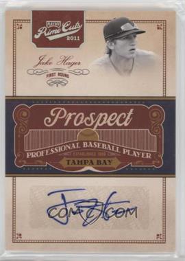 2011 Playoff Prime Cuts - Prospect Signatures - Century Silver #JH - Jake Hager /99