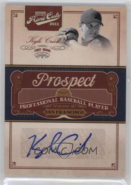 2011 Playoff Prime Cuts - Prospect Signatures - Century Silver #KC - Kyle Crick /99