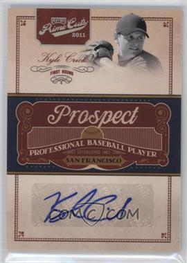 2011 Playoff Prime Cuts - Prospect Signatures - Century Silver #KC - Kyle Crick /99