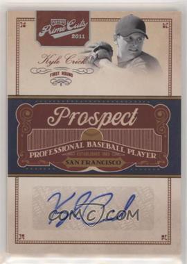 2011 Playoff Prime Cuts - Prospect Signatures - Century Silver #KC - Kyle Crick /99