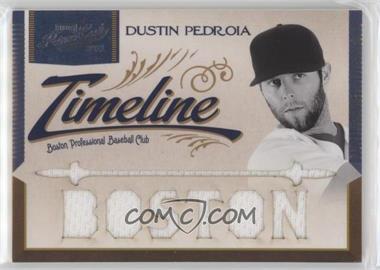 2011 Playoff Prime Cuts - Timeline Materials - Custom Die-Cut City Name #26 - Dustin Pedroia /25