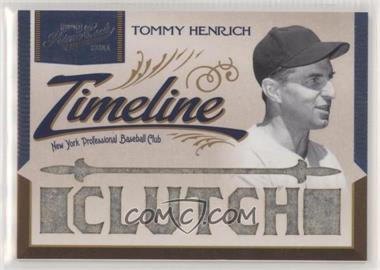 2011 Playoff Prime Cuts - Timeline Materials - Custom Die-Cut Player Nickname #12 - Tommy Henrich /25