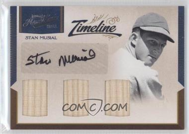 2011 Playoff Prime Cuts - Timeline Materials - Trios Signatures #20 - Stan Musial /5