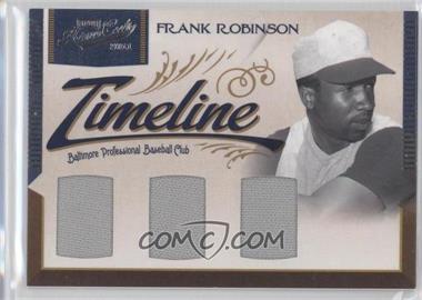 2011 Playoff Prime Cuts - Timeline Materials - Trios #27 - Frank Robinson /25