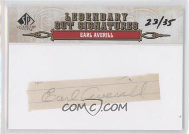 2011 SP Legendary Cuts - Cut Signatures #52 - Earl Averill /35