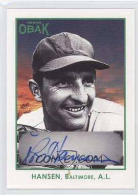 2011 TRISTAR Obak - Autographs - Green #A21 - Ron Hansen /25