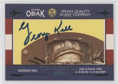 2011 TRISTAR Obak - Cut Autographs - Green #_GEKE - George Kell /25