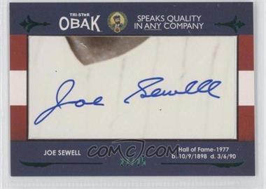 2011 TRISTAR Obak - Cut Autographs - Green #_JOSE - Joe Sewell /25