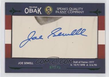 2011 TRISTAR Obak - Cut Autographs - Green #_JOSE - Joe Sewell /25