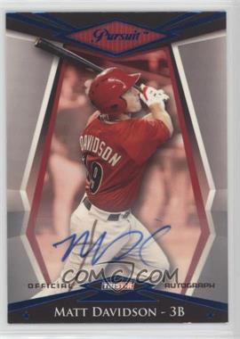 2011 TRISTAR Pursuit - [Base] - Blue Autographs #25 - Matt Davidson /50 [Noted]