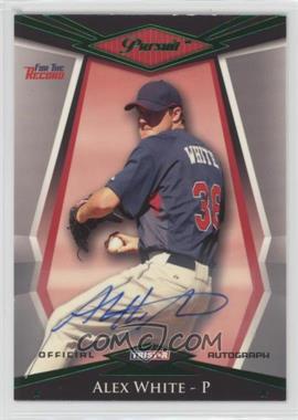 2011 TRISTAR Pursuit - [Base] - Green Autographs #17 - Alex White /25