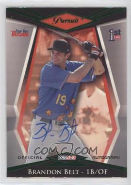 2011 TRISTAR Pursuit - [Base] - Green Autographs #8 - Brandon Belt /25 [EX to NM]