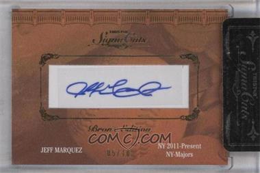 2011 TRISTAR Signa Cuts Cut Autographs - Bronx Edition - Gold #_JEMA - Jeff Marquez /10