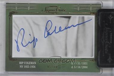 2011 TRISTAR Signa Cuts Cut Autographs - Bronx Edition - Gold #_RICO - Rip Coleman /10