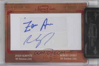 2011 TRISTAR Signa Cuts Cut Autographs - Bronx Edition - Red #_ZOAL - Zoilo Almonte, Rob Lyerly, Robert Lyerly /5