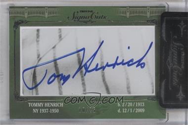 2011 TRISTAR Signa Cuts Cut Autographs - Bronx Edition - Silver #_TOHE - Tommy Henrich /25