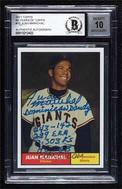 2011 Topps - 60 Years of Topps #60YOT-10 - Juan Marichal [BAS Authentic]