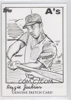 2011 Topps - 60th Anniversary Sketch Cards #_REJA - Reggie Jackson /1