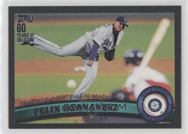 2011 Topps - [Base] - Black #403 - Checklist - Felix Hernandez /60