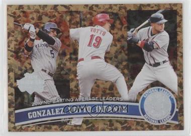 2011 Topps - [Base] - Cognac Diamond Anniversary #134 - League Leaders - Carlos Gonzalez, Joey Votto, Omar Infante